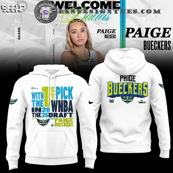 Dallas Wings Paige Bueckers 2025 WNBA Hoodie