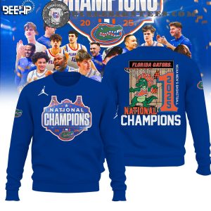Florida Gators 2025 NCAA Men’s Basketball National Champions 3D T-Shirt