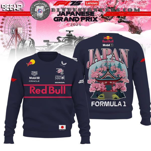 Formula 1 Redbull Racing Japan Cherry Hoodie