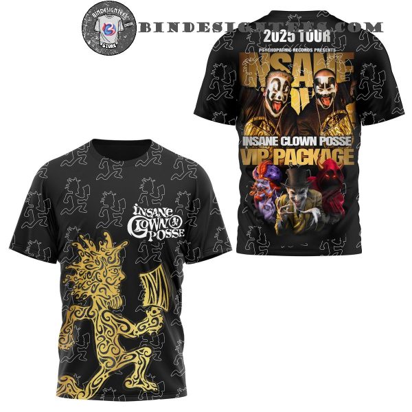 Insane Clown Posse 2025 Tour Psychopathic Records Presents VIP Package 3D T-Shirt