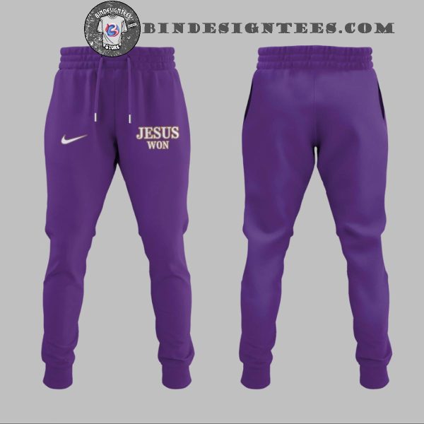 LSU Tigers Baseball Jesus First Family Second Then LSU Purple Hoodie Longpants Cap