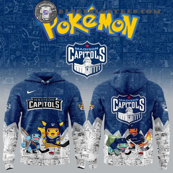 Madison Capitols x Pokemon For Fans 2025 Special New Hoodie Longpants Cap