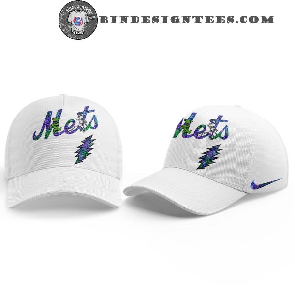 New York Mets x Grateful Dead Night 2025 White Limited Edition Hoodie Longpants Cap