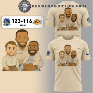 Steph Curry Proud Father Of The Golden State Warriors And Los Angeles Lakers 123-116 Final 3D T-Shirt
