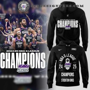 Stockton Kings NBA 2024-25 G League Champions Hoodie