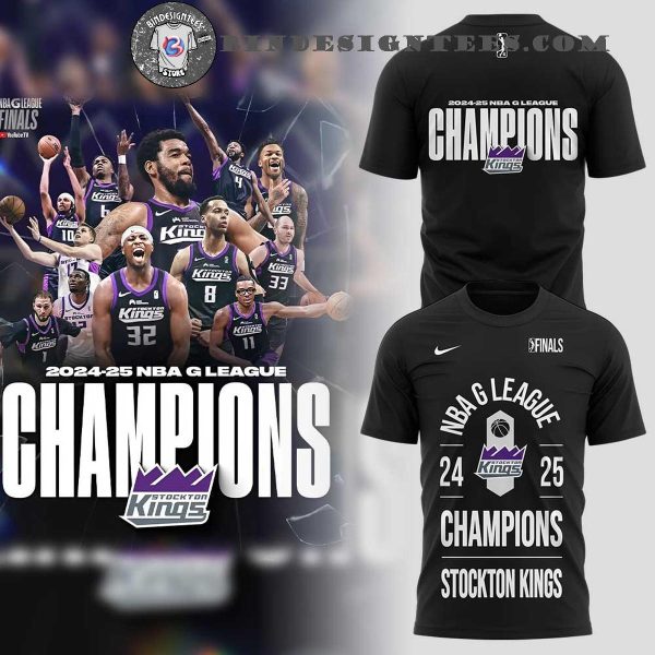 Stockton Kings NBA 2024-25 G League Champions Hoodie