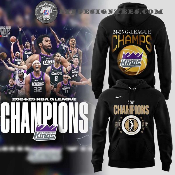 Stockton Kings NBA G League Champions 2025 Hoodie Longpants Cap