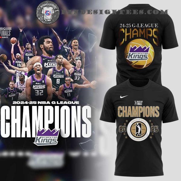 Stockton Kings NBA G League Champions 2025 T-Shirt