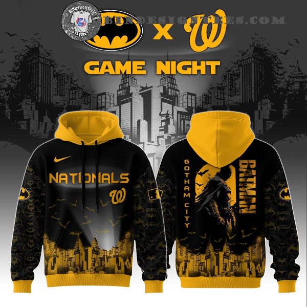 Washington Nationals x DC Batman Game Night Special New Hoodie Longpants Cap