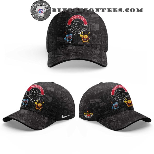 Waterloo Black Hawks x Pokemon For Fans 2025 Special New Hoodie Longpants Cap