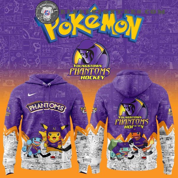 Youngstown Phantoms x Pokemon For Fans 2025 Special New Hoodie Longpants Cap