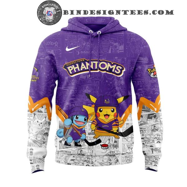Youngstown Phantoms x Pokemon For Fans 2025 Special New Hoodie Longpants Cap